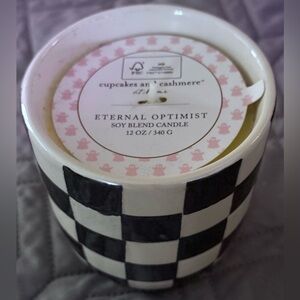 Cupcakes and Cashmere Eternal Optimist Soy Blend Candle Mackenzie Style Holder